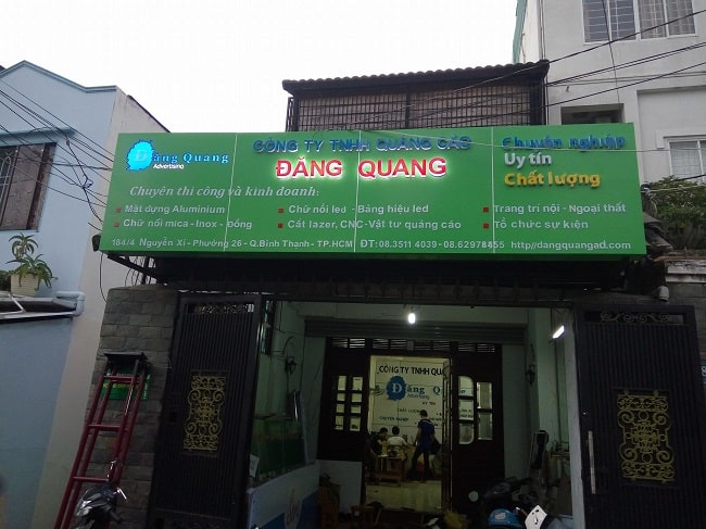 Công ty làm bảng hiệu, bảng quảng cáo Đăng Quang