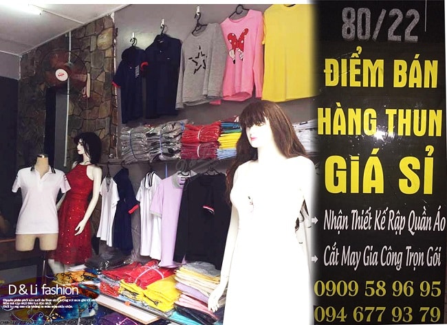 Xưởng may áo thun sỉ D&Li