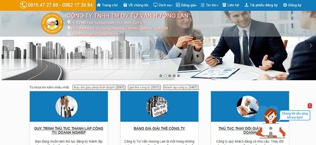 Dịch vụ thành lập công ty Hương Lan