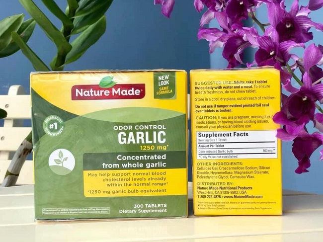 Viên uống giảm mỡ máu Nature Made Odor Control Garlic