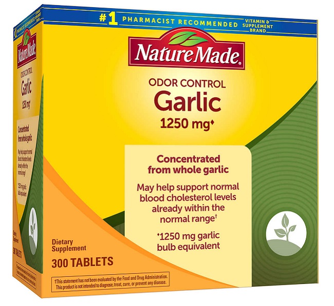 Thuốc giảm mỡ máu của Mỹ – Nature Made Odor Control Garlic 