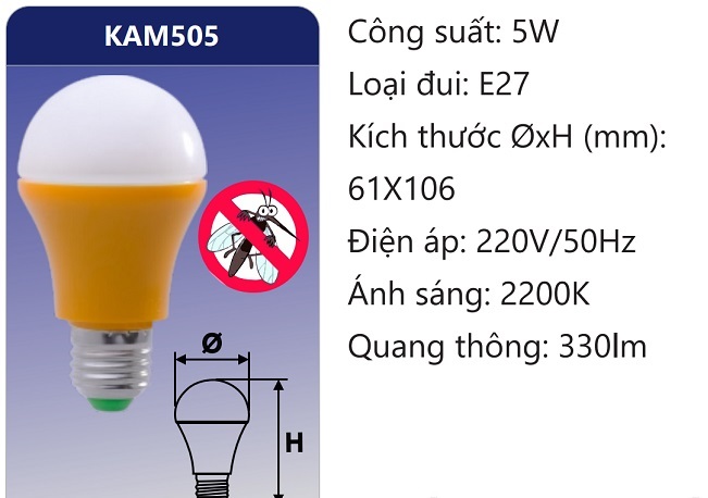 Sử dụng đèn LED để đuổi muỗi