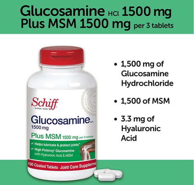 Schiff Glucosamine 1500mg Plus MSM của Mỹ