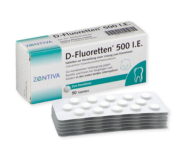 Vitamin D-Fluoretten 500 IE