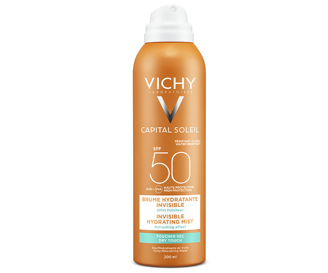 Kem chống nắng Vichy dạng xịt Ideal Soleil Invisible Hydrating Mist SPF 50 PA+++
