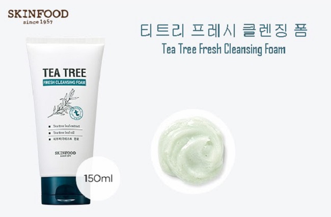 Sữa rửa mặt trị mụn Skinfood Tea Tree Fresh Cleasning Foam