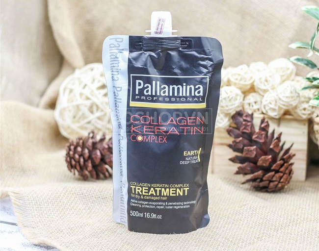 Kem ủ tóc Pallamina Collagen Keratin Complex Treatment 500ml.