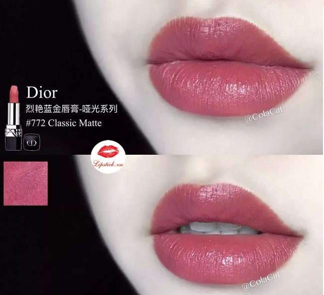 Son Dior Rouge Dior Matte – Màu 772 Classic Matte Hồng Đất