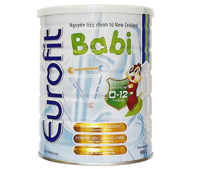 Sữa Eurofit Babi hỗ trợ đề kháng và giúp tăng cân cho bé.