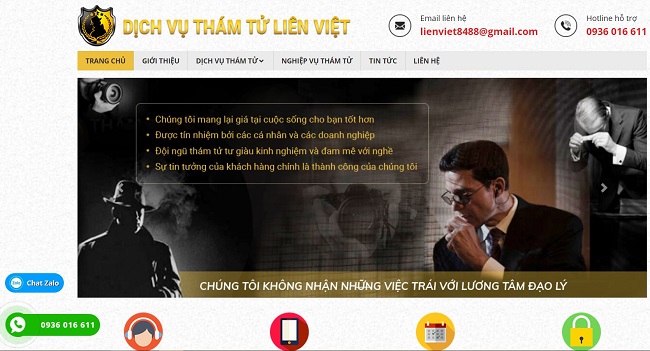 Thám tử Liên Việt - Dịch vụ thám tử Hà Nội