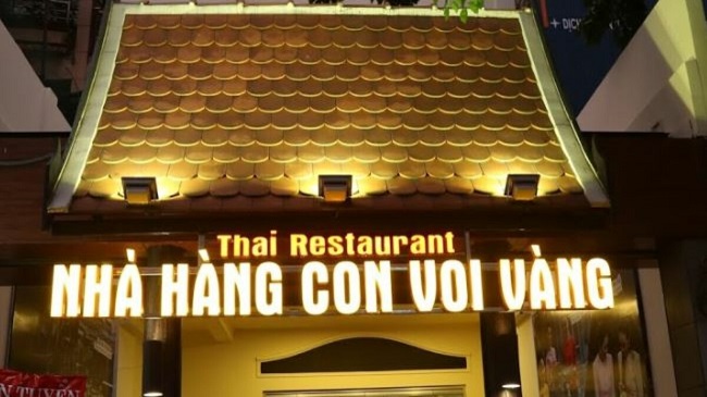 Nhà Hàng Con Voi Vàng là nhà hàng Thái Lan nổi tiếng ở TPHCM