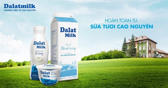 Thương hiệu Dalat milk - các thương hiệu sữa tươi tại việt nam