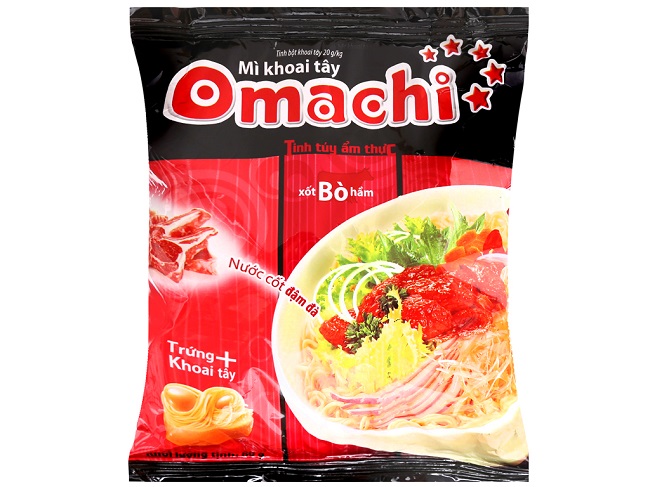 Mì tôm Omachi là mì ăn liền được yêu thích tại Việt Nam