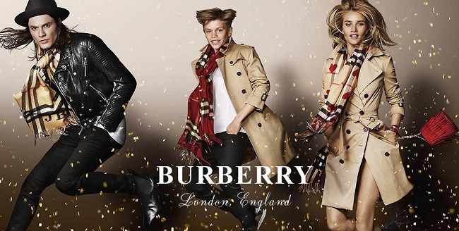 Burberry là thương hiệu thời trang nổi tiếng của Anh