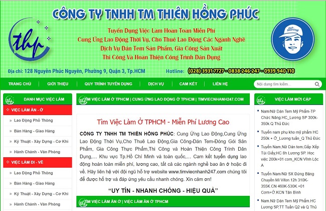 Công ty TNHH TM Thiên Hồng Phúc