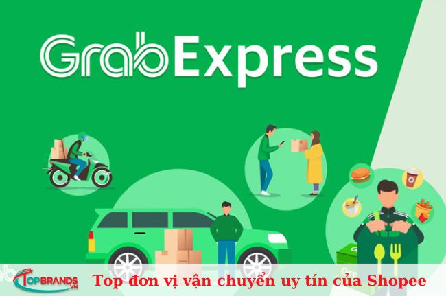 GrabExpress - Đơn vị vận chuyển nhanh chóng của Shopee 
