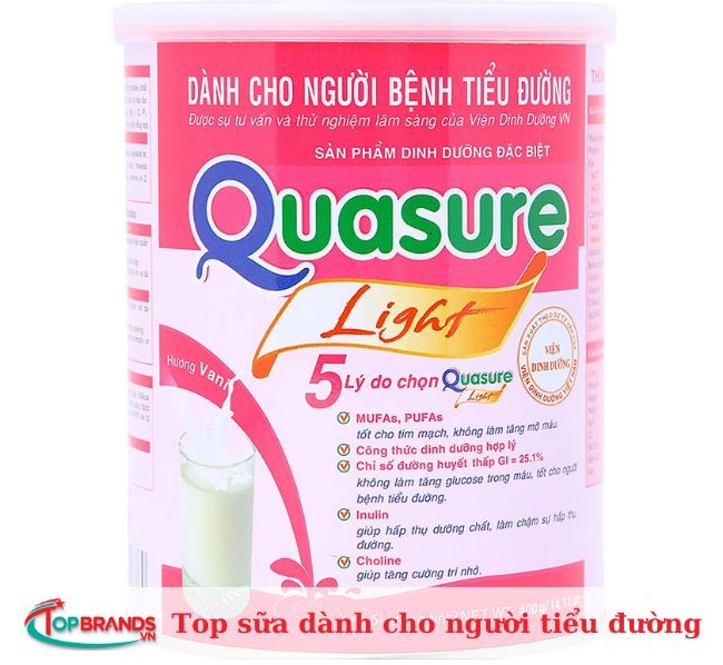Các loại sữa dành cho người tiểu đường – Quasure Light Bibica