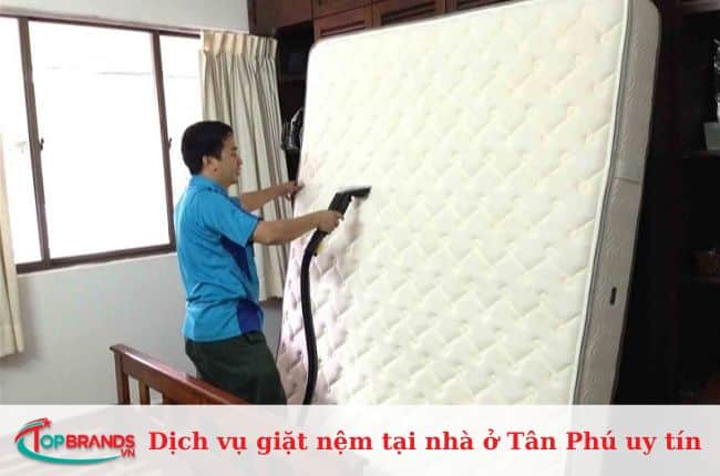 Dịch vụ giặt nệm tại nhà ở Quận Tân Phú uy tín