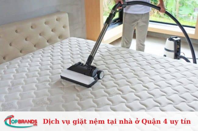 Dịch vụ giặt nệm tại nhà ở Quận 4 uy tín