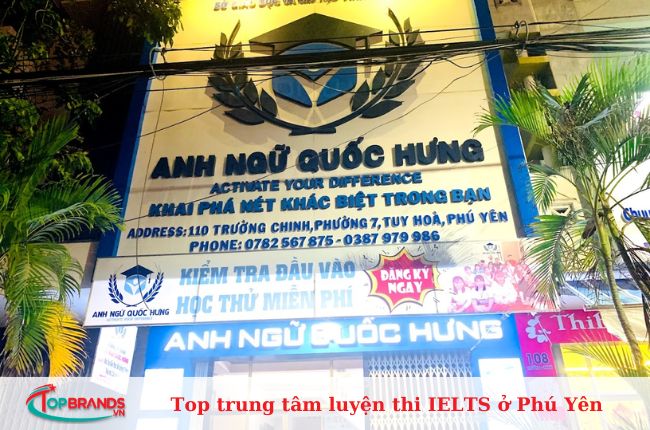 Anh Ngữ Quốc Thịnh Hưng là trung tâm luyện thi IELTS uy tín ở Phú Yên