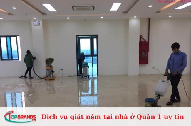 Dịch vụ giặt nệm tại nhà ở Quận 1 uy tín