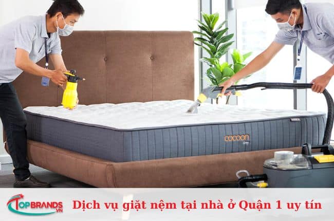 Dịch vụ giặt nệm tại nhà ở Quận 1 uy tín