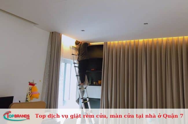 Top dịch vụ giặt rèm cửa, màn cửa tại nhà ở quận 7