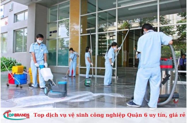 Top dịch vụ vệ sinh công nghiệp Quận 6 uy tín, giá rẻ