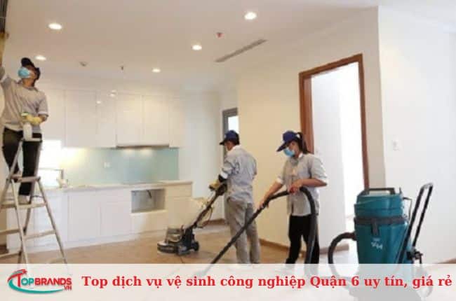 Top dịch vụ vệ sinh công nghiệp Quận 6 uy tín, giá rẻ