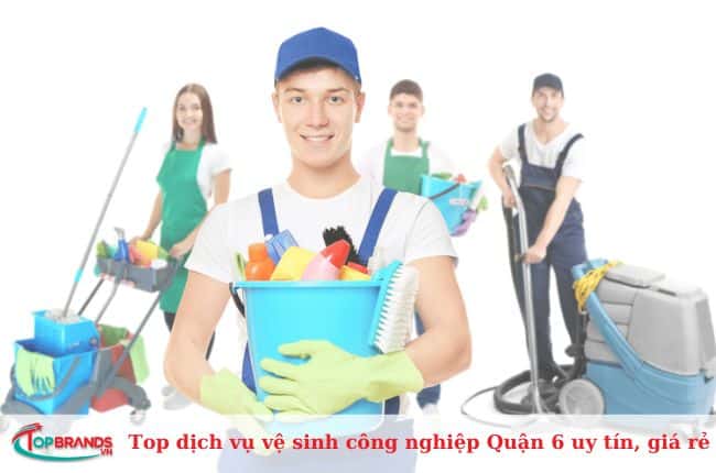 Top dịch vụ vệ sinh công nghiệp Quận 6 uy tín, giá rẻ