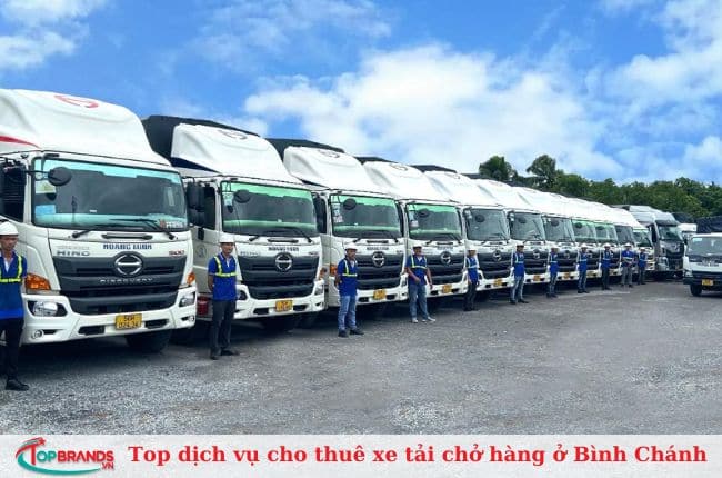 Top dịch vụ cho thuê xe tải chở hàng ở Bình Chánh giá rẻ, uy tín