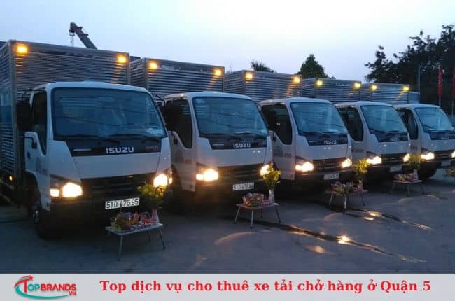 Top dịch vụ cho thuê xe tải chở hàng ở quận 5 uy tín, giá rẻ