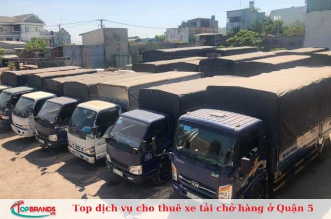 Top dịch vụ cho thuê xe tải chở hàng ở quận 5 uy tín, giá rẻ