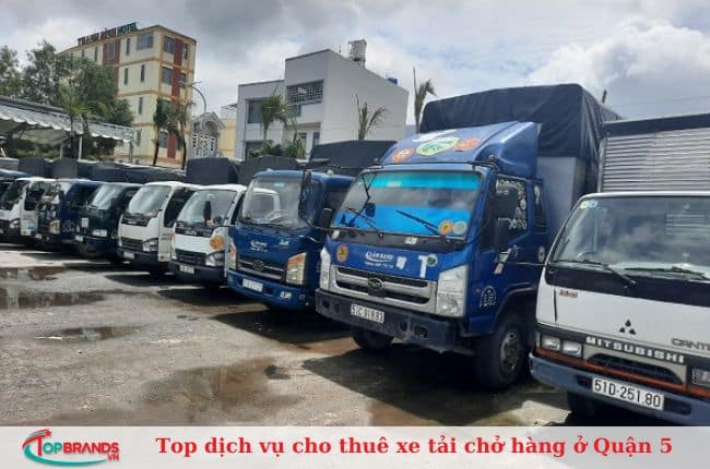 Top dịch vụ cho thuê xe tải chở hàng ở quận 5 uy tín, giá rẻ