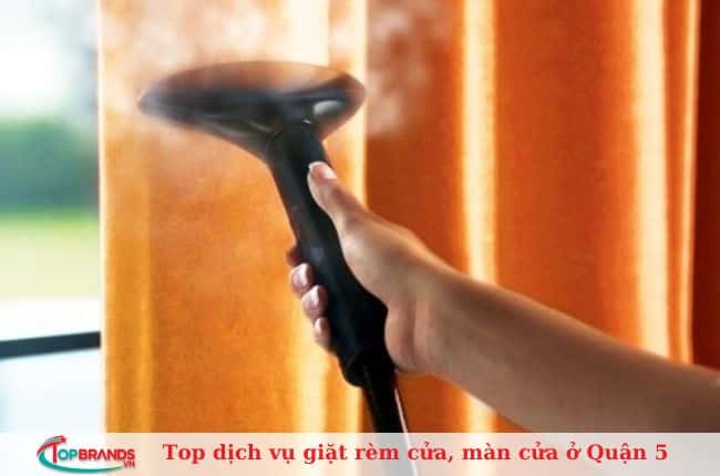 Dịch vụ giặt rèm cửa, màn cửa tại nhà ở quận 5 giá rẻ