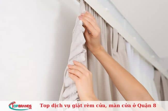 dịch vụ giặt rèm cửa, màn cửa tại nhà ở quận 8 gia re