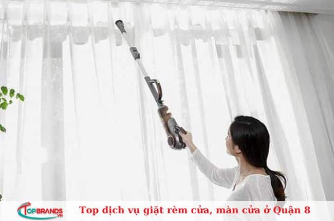 dịch vụ giặt rèm cửa, màn cửa tại nhà ở quận 8 gia re