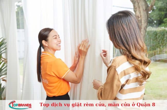 dịch vụ giặt rèm cửa, màn cửa tại nhà ở quận 8 gia re