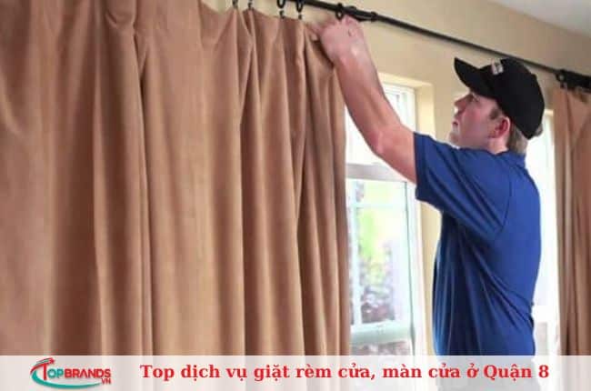 dịch vụ giặt rèm cửa, màn cửa tại nhà ở quận 8 gia re