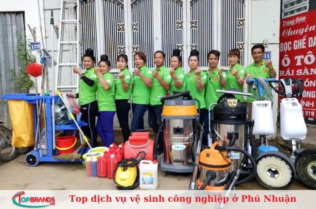 Top dịch vụ vệ sinh công nghiệp ở Phú Nhuận uy tín, giá rẻ