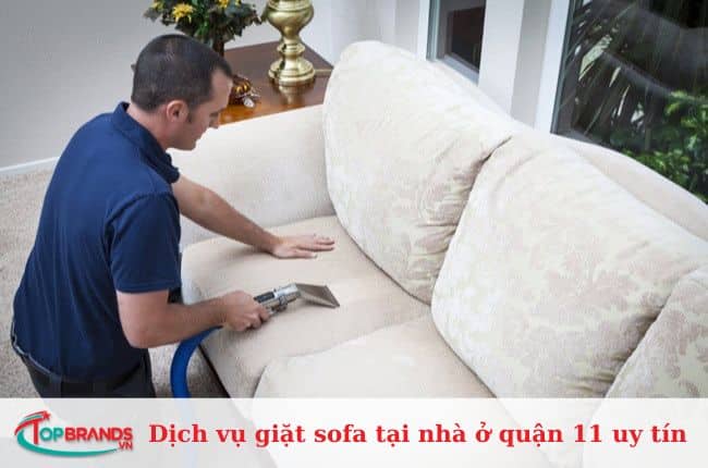 Dịch vụ giặt sofa tại nhà ở quận 11 uy tín