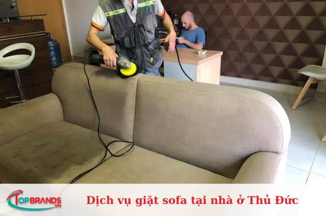 Dịch vụ giặt sofa tại nhà ở Thủ Đức uy tín