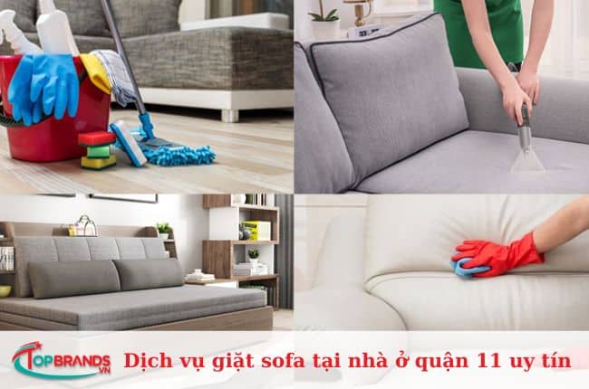 Dịch vụ giặt sofa tại nhà ở quận 11 uy tín