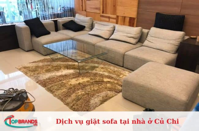 Dịch vụ giặt sofa tại nhà ở Củ Chi uy tín