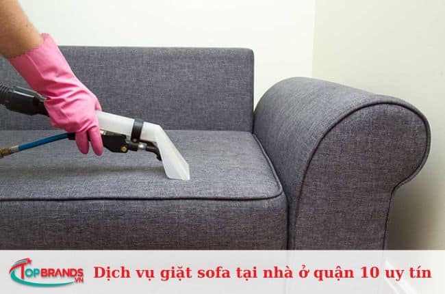 Dịch vụ giặt sofa tại nhà ở quận 10 uy tín