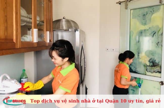 Top dịch vụ vệ sinh nhà ở tại Quận 10 uy tín, giá rẻ