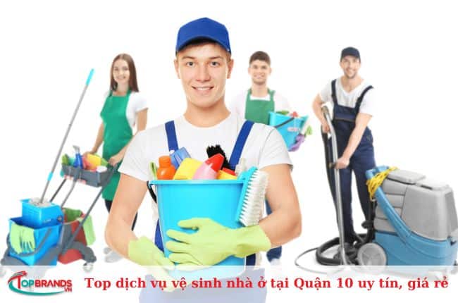 Top dịch vụ vệ sinh nhà ở tại Quận 10 uy tín, giá rẻ