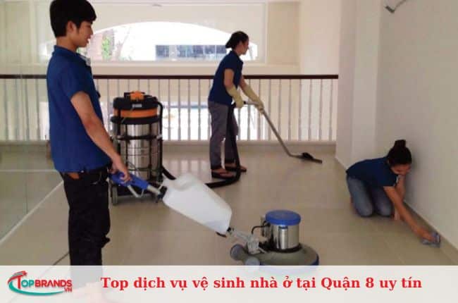 Top dịch vụ vệ sinh nhà ở Quận 8 uy tín, giá rẻ