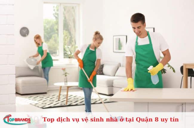 Top dịch vụ vệ sinh nhà ở Quận 8 uy tín, giá rẻ