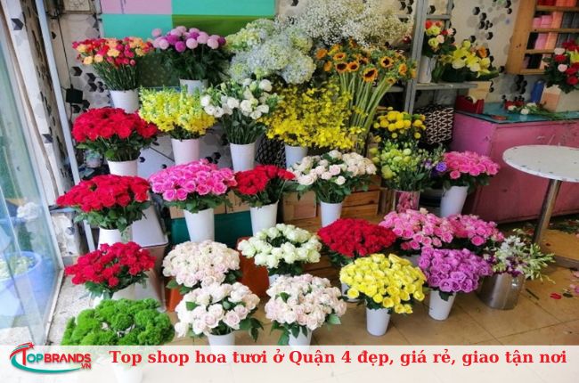 Top shop hoa tươi ở Quận 4 đẹp, giá rẻ, giao tận nơi